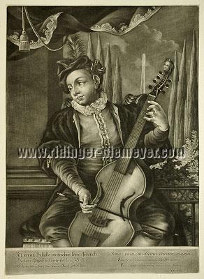 Johann Elias Ridinger, The Gamba Player